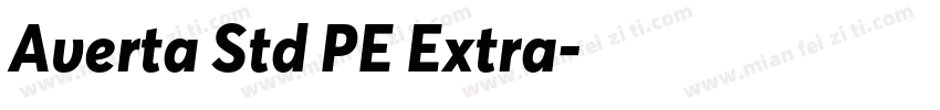 Averta Std PE Extra字体转换